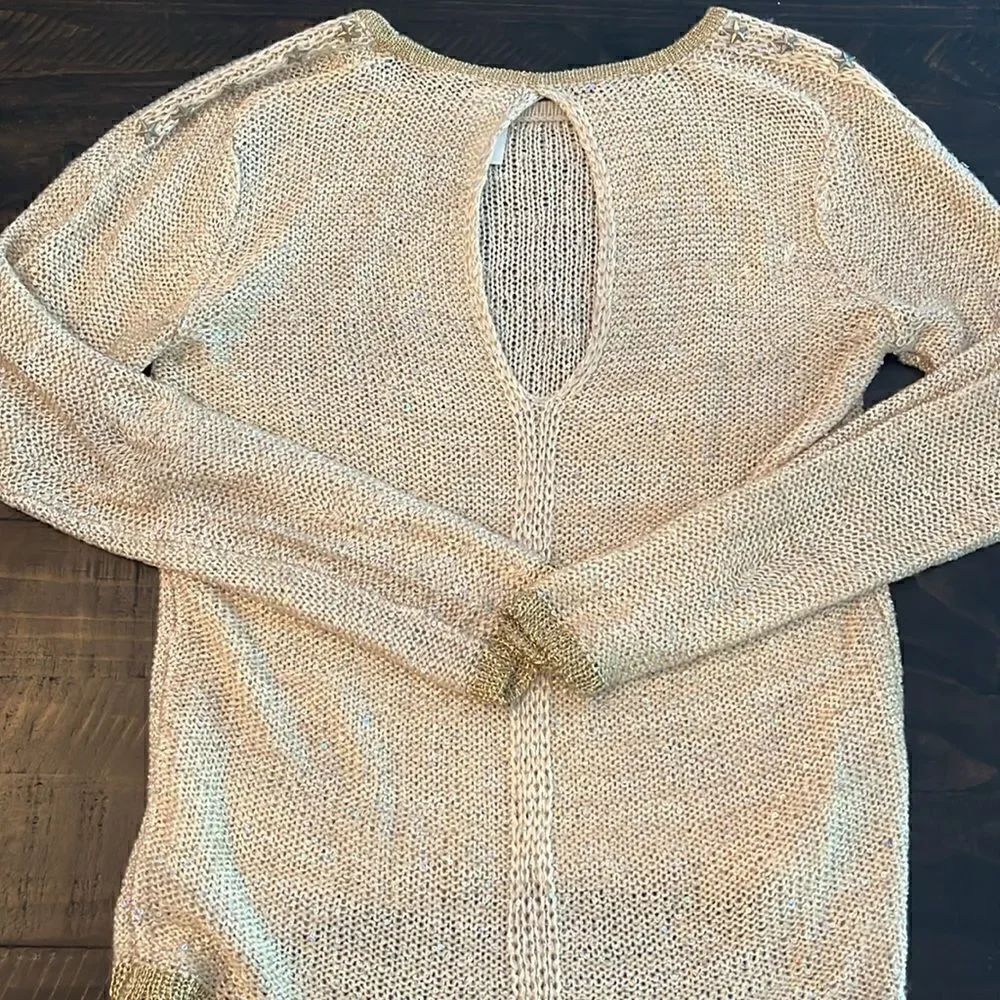 Gold sequence sweatshirt - Picture 3 of 3
